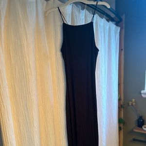 Abercrombie and Fitch Black Strappy Bodycon Midi Dress